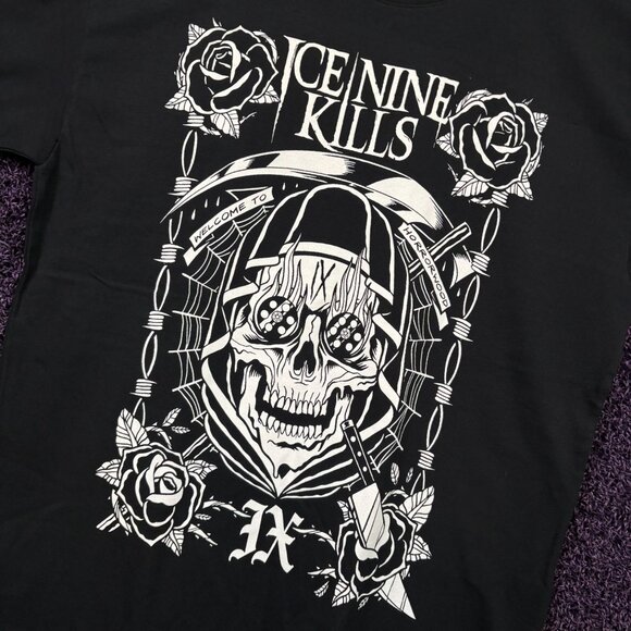 Ice Nine Kills IX Welcome to Horrorwood Metalcore T-Shirt L - Picture 4 of 4